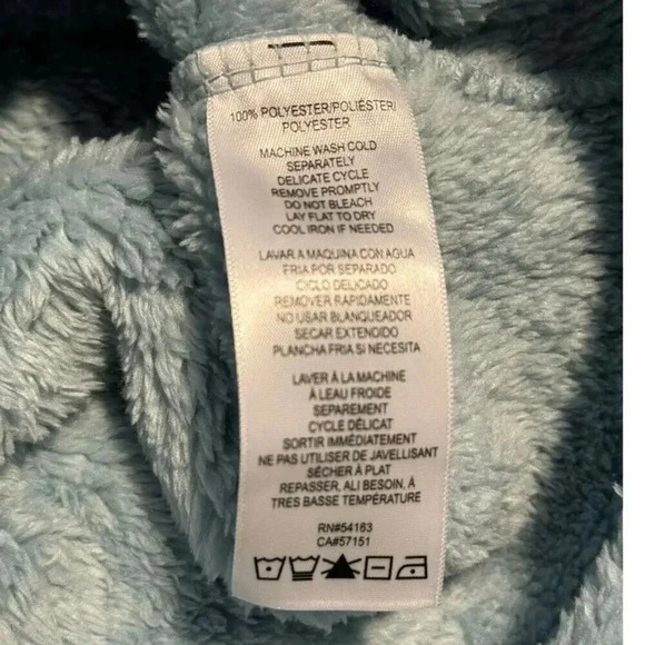 NEW Calvin Klein Women's‎ XL Blue Performance Fleece 1/4 Zip Cropped Sweatshirt - Picture 8 of 8